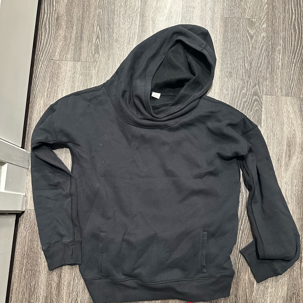 Zyia Oh So Soft Infinity Neck Hoodie Black XXXL